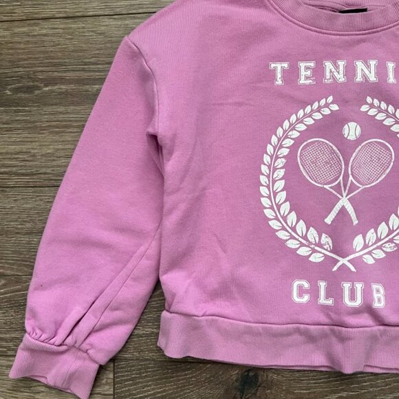 Art Class Pink Tennis Long Sleeve Sweatshirt Sweats Short Set Size Medium 7/8 - Picture 2 of 16